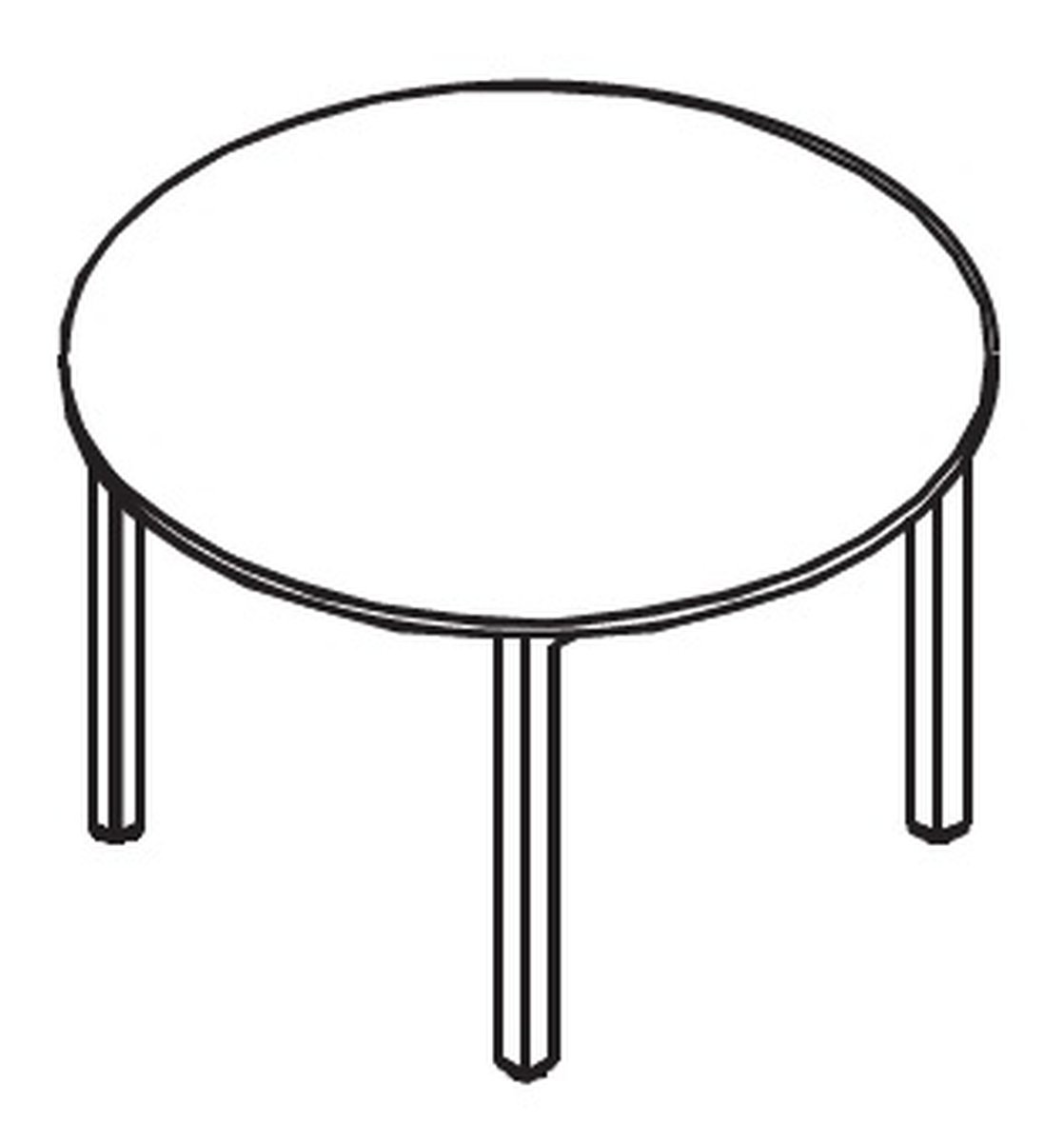 Mesa de juntas redonda colecci&oacute;n de muebles oficina M4