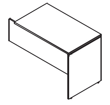 Ala para mesa de oficina Colecci&oacute;n QUO