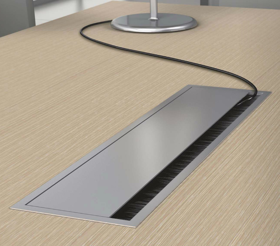 Colección de accesorios y electrificación para muebles de oficina