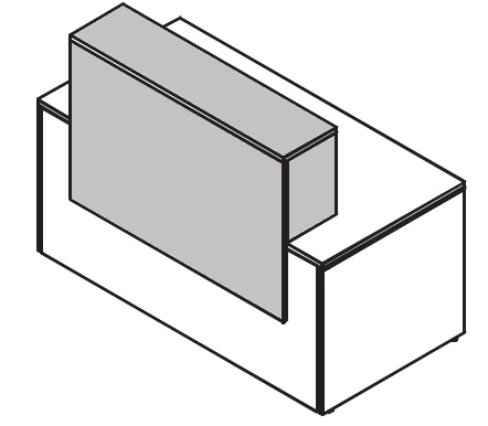 Frente mostrador recto