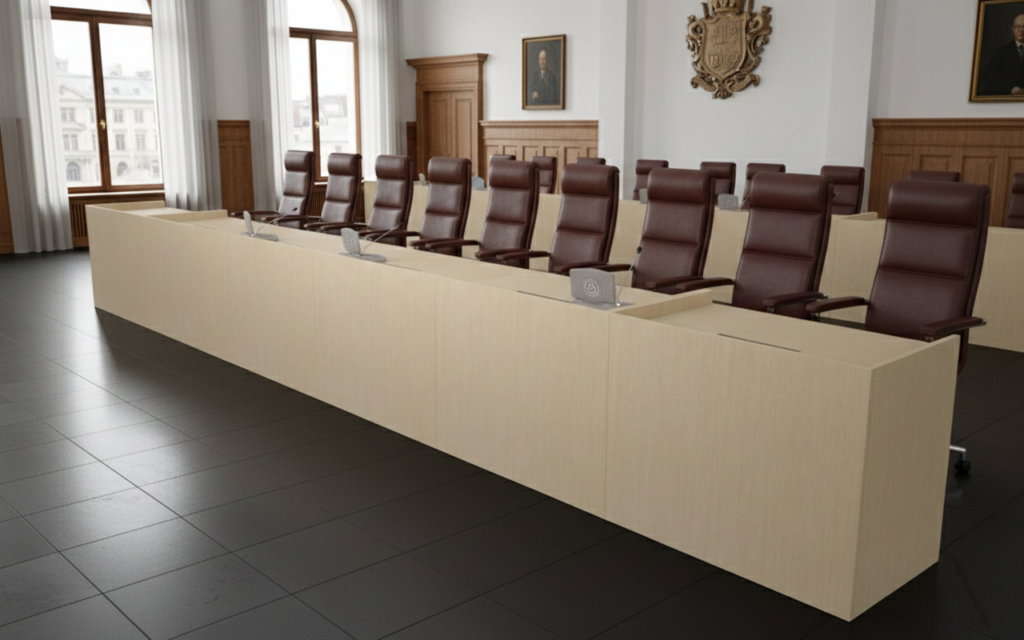 Mesa presidencial en ayuntamiento