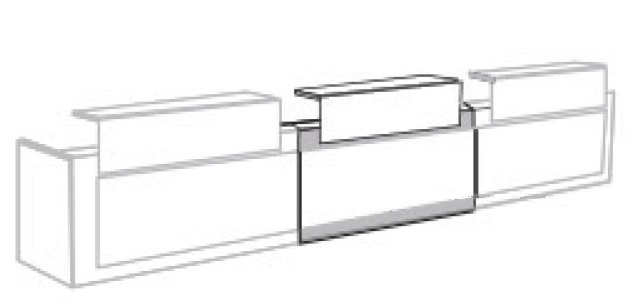 Extensi&oacute;n para mesa mostrador doble